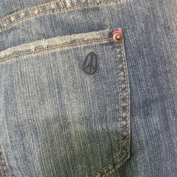 Olsenboye EUC size 36x26 patch casual straight leg denim jeans button fly - Picture 4 of 6